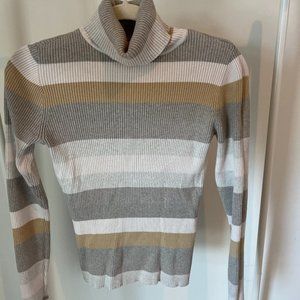GAP Stripe Turtle neck long sleeve sweater